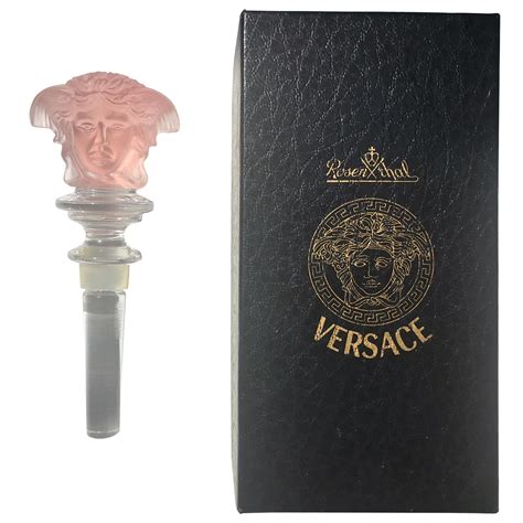 versace wine stopper|versace medusa bottle stopper.